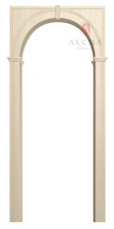 Дверная арка "Палермо широкая" ПВХ дуб беленый 700-1300*...*1800 (2100) со сводорасширителем