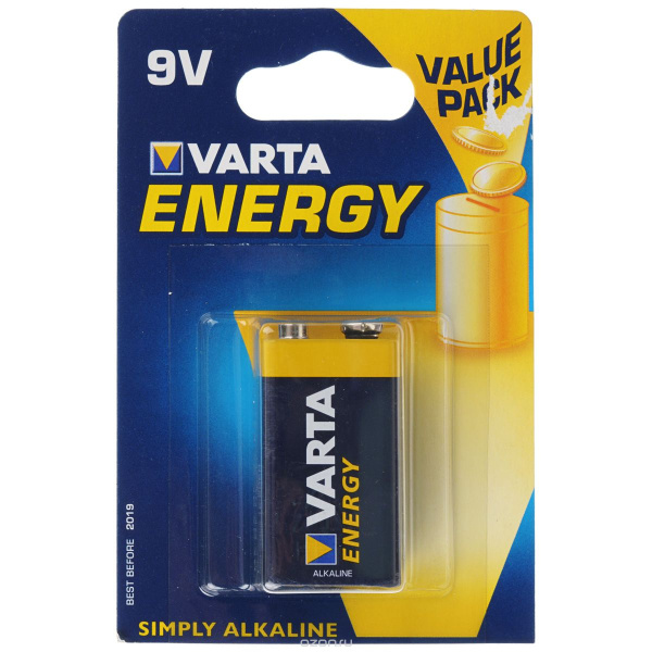 Элемент питания VARTA ENERGY 9V (крона)