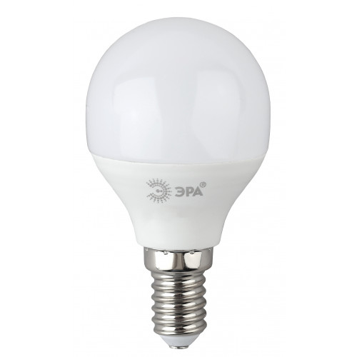 Лампа светодиодная шар G45 10W Е14 теплый белый свет ЭРА 4К