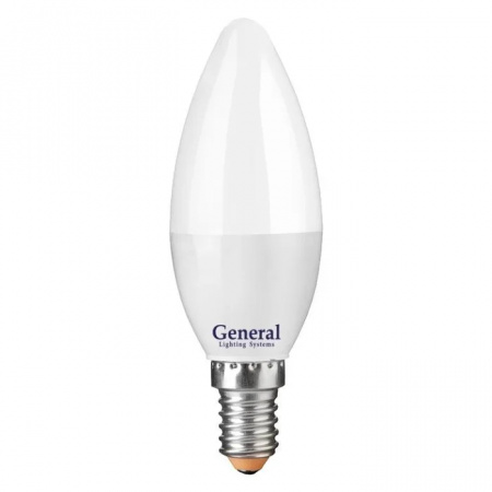 Лампа светодиодная свеча 15Вт E14 теплый свет филамент (нитевидная) прозрачная General LOFT 