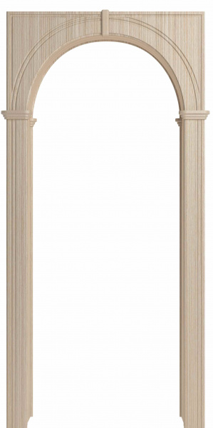 Дверная арка "Палермо широкая" ПВХ капучино 700-1300*...*1800 (2100) со сводорасширителем