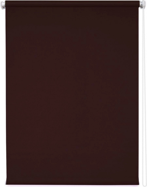 Рулонная штора 100х175 Плайн темно-коричневый 7557