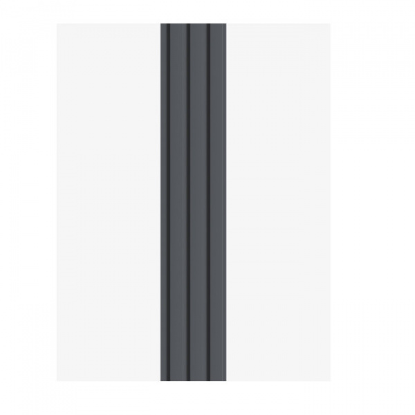 Панель Стеновая Реечная МДФ Stella Beats De Luxe Black Lead 2700*119*16 (4шт.упак.)