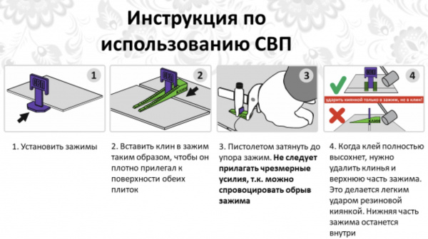 Система выравнивания плитки Клин 100шт (339-2100) купить в каталоге интернет магазина СМИТ с доставкой по Улан-Удэ