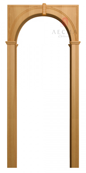 Дверная арка "Палермо широкая" ПВХ миланский орех 700-1300*...*1800 (2100) со сводорасширителем