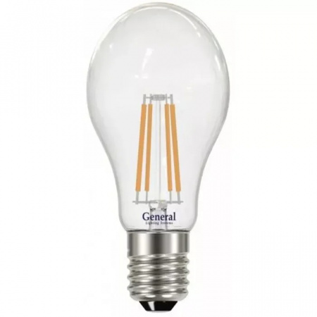 Лампа светодиодная шар A60 E27 13Вт белый свет филамент (нитевидная) матов. General LOFT