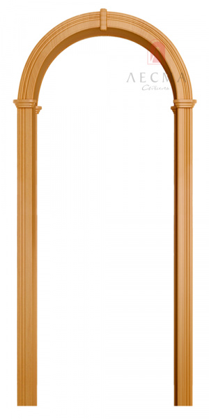 Дверная арка "Валенсия" ПВХ миланский орех 750*...*1800 со сводорасширителем