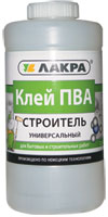 Клей ПВА Лакра Строитель 0,9кг (12) купить в каталоге интернет магазина СМИТ с доставкой по Улан-Удэ