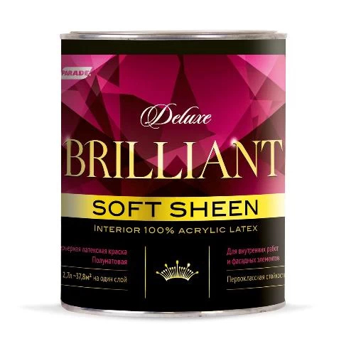 Краска в/д PARADE DELUXE Brilliant  soft sheen  А 0,9л
