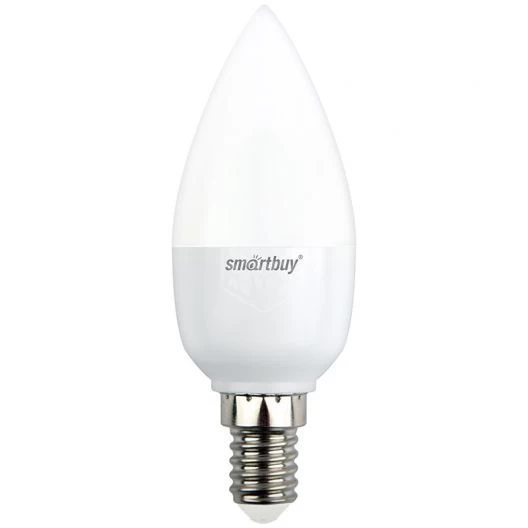 Лампа светодиодная свеча 5 Вт Е14 белый свет Smartbuy 4К