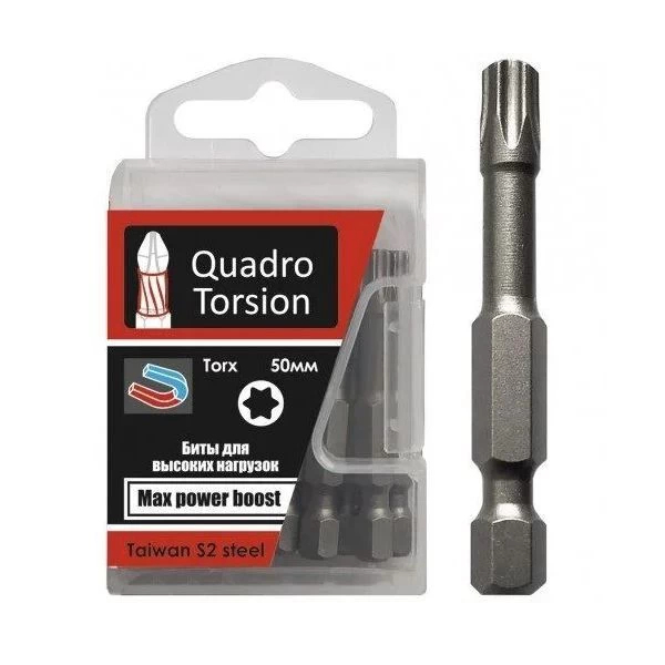 Бита Torx Т40 одностор. 50мм "Quadro Torsion" (434050)