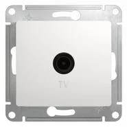 Розетка TV с/п Белый Glossa GSL000192 проход (10/160)
