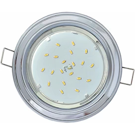Светильник точечный Ecola GX53 H4 круг серебро-хром-серебро 38*106 FH53H4ECB (9340) (10/50) R