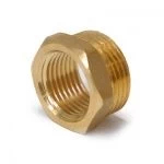 Футорка 1 1/2"х3/4" резьба наружная-внутренняя латунь
