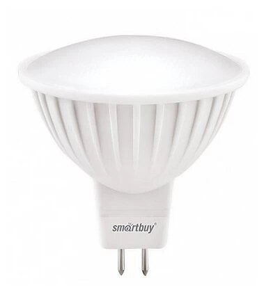 Лампа светодиодная MR16 5 Вт GU5.3 дневной свет Smartbuy 6,4К