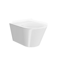 Унитаз подвесной KERAMA MARAZZI PLAZA Modern безободковый, белый глянцевый,PLMR.wc.02