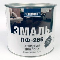 Эмаль ПФ-266  PROREMONTT 0,9 кг желто-коричневая (14) купить в каталоге интернет магазина СМИТ с доставкой по Улан-Удэ