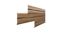 Сайдинг металл. "Lбрус" 0.264*3м ECOSTEEL Т-01 Кедр текстур. (0,5мм)