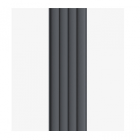 Панель Стеновая Реечная МДФ Stella Wave De Luxe Black Lead 2700*119*16 (4шт.упак.)