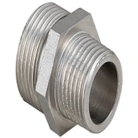 Переходник (бочата) 1 1/4"-1 1/2" резьба наруж.-наруж. никель 580 VT
