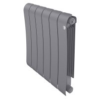 Радиатор биметал. Royal Thermo Infinity 500 6 секций Silver Satin 500/90 (1032 Вт)