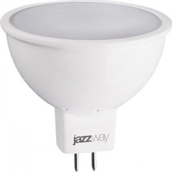Лампа светодиодная MR16 5 Вт GU5.3 теплый свет Jazzway 3К