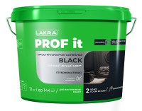 Краска в/д Интерьерная Лакра PROF-IT BLACK 12кг