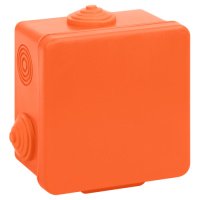 Коробка распр. ОП 100*100*50 IP54 HF (под гофру) ОГНЕСТОЙКАЯ HF НГ ЭРА KOR-100-100-50-8g-OR-FR оранжевая (Б0068901)