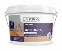 Эмаль для пола акриловая желто-коричневая Лакра 2,4кг