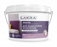 Эмаль акриловая для радиаторов Лакра  2,4л глянцевая