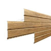 Сайдинг металл. "LбрусXL-Plus" 0.36*3м ECOSTEEL T-01 Золотой дуб текстур. (0,5мм)