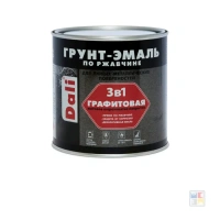 Эмаль Грунт графитовая DALI серая, 0,75л (6)
