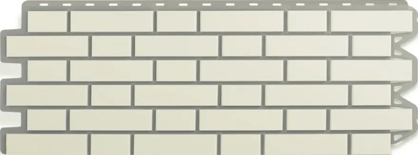 Панель фасадная Альта-Профиль Клинкерный кирпич Белый 1220*440м (0,53м2) 