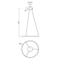 Люстра-подвес ESCADA 10254/1 LED*43W Silver R купить в каталоге интернет магазина СМИТ с доставкой по Улан-Удэ