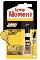 Клей секундный Момент Супер Высокопрочный 3 г блистер 3051117 (120)