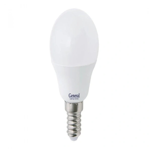 Лампа светодиодная шар P45 E14 15Вт белый свет филамент (нитевидная) прозр. General LOFT