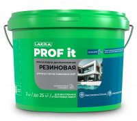 Краска резиновая Лакра для кровли и фасада кирпичный  6кг