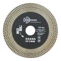 Диск алмазный 125*1,7*22.23мм Турбо для заусовки (GCG002)