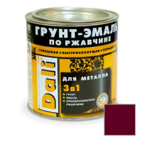 Эмаль Грунт 3 в 1 DALI винно-красная RAL3005, 0,75л (6)