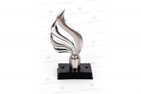 Наконечник "Вингс"сатин/серебро d 16мм (2шт)