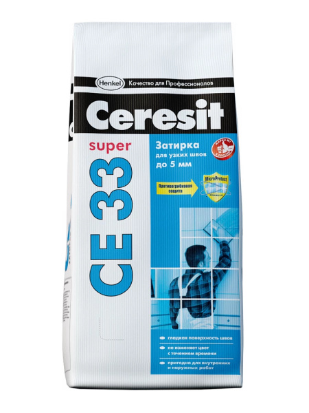 Затирка для швов Ceresit CE33 карамель 2 кг
