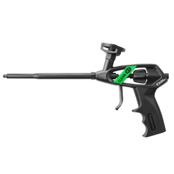 Пистолет для пены "Fomeron Clean ХТ"  тефлоновый, усиленный, кольца-адаптера (590008)