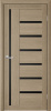 Дверное полотно Тренд Т-3 остекленное Лиственница латте 700*2000мм ст. черное EcoTex купить в каталоге интернет магазина СМИТ с доставкой по Улан-Удэ