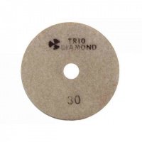 Круг шлифовальный гибкий алмазный 100мм Р30, мокрое шлифование Trio-Diamond (340030)