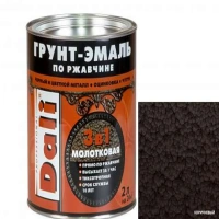 Эмаль Грунт молотковая DALI шоколадная, 0,75л (6)