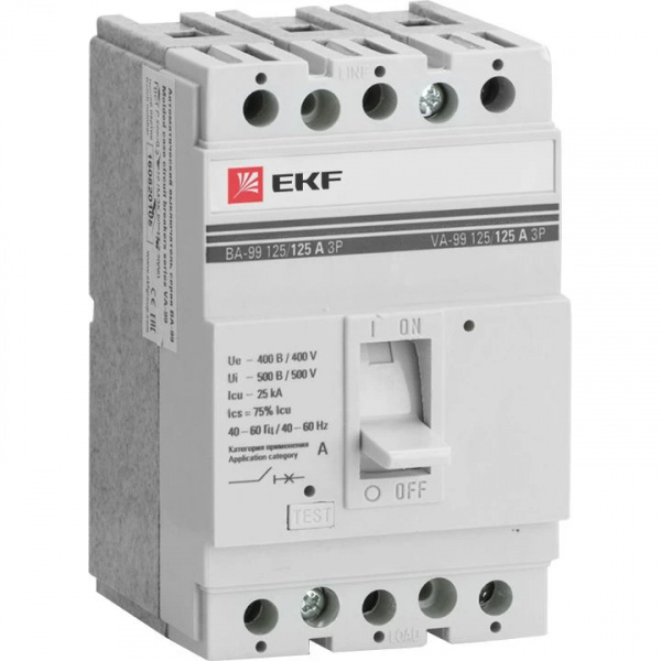 Выключатель-автомат ВА 99МL 200А 250/200А 3п. 20кА EKF Basic