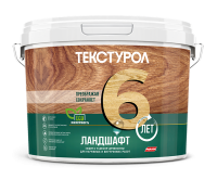 Антисептик полукроющий акрил матовый Текстурол Ландшафт белый 9л