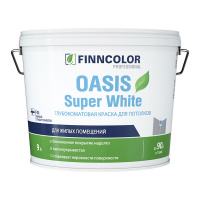 Краска FINNCOLOR OASIS SUPER WHITE 9л для потолков 