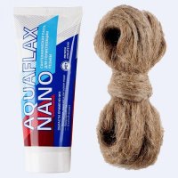 Паста уплотнительная, со льном Aquaflax nano (тюбик 270 гр. + 40гр. лен)