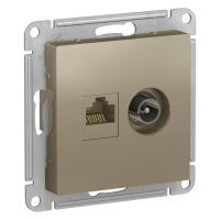 Розетка TV+RJ45 с/п Шампань AtlasDesign ATN000589 (5/20)